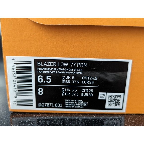 Nike Blazer Low 77 Gray White Men's Size 6.5 Women's Size 8 NIB - Picture 9 of 9